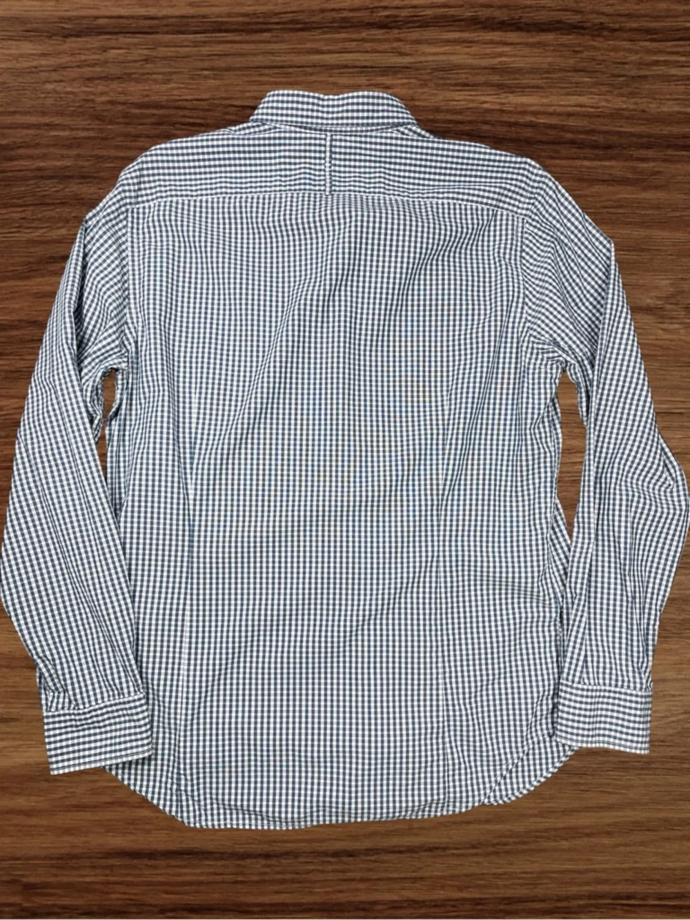 Banana Republic Grant Fit Men’s Blue/White Check Pattern L/S Dress Shirt. Large